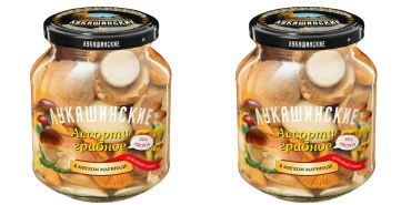 Lukashinskie Marinated mushroom assortment 340g x2